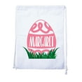 thumbnail image 2 of Personalized Easter Basket Bags, Cotton Drawstring Backpacks Custom Easter Bags - Swirly Egg, 2 of 2