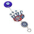 thumbnail image 1 of Adorno colgante para coche Bling Bling con forma de elefante y ojo azul, 1 of 12