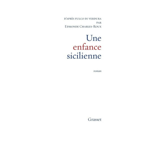 Une enfance sicilienne, (Paperback)