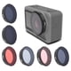 thumbnail image 5 of S erounder Juego de 6 filtros de Lente, CPL ND8 ND16 ND32 Red PIND Cámara Filtro de Lente de Vidrio óptico Polarizador Filtro ND Accesorio de Disparo, para OSMO, Action Camera Ecomeon no, 5 of 6
