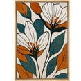 thumbnail image 6 of Framed Canvas Print Abstract Floral Wall Art Boho Botanical Decorative for Living Room Bedroom - 24"x36" NATURAL, 6 of 8