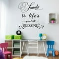 thumbnail image 4 of Family Is Life Greatest Blessing Wall Stickers Art Room Removable Decals DIY, 4 of 5