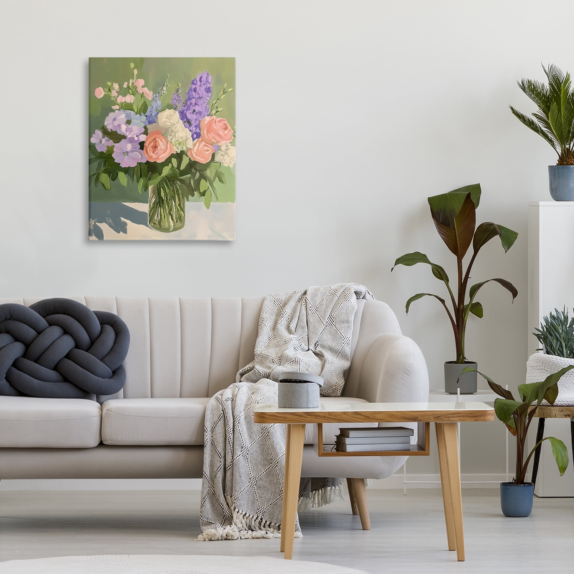 Stupell Industries Mixed Roses & Lilacs Bouquet Canvas Wall Art, design by The Prints Vibe