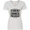 thumbnail image 3 of Inktastic Student Council President Women's V-Neck T-Shirt, 3 of 5