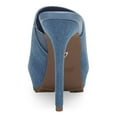 thumbnail image 2 of THALIA SODI Womens Blue 1" Platform Lug Sole Cindie Round Toe Stiletto Slip On Heeled Sandal 5.5 M, 2 of 4