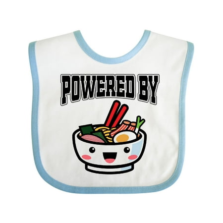 

Inktastic Powered by Ramen Cute Noodles Gift Baby Boy or Baby Girl Bib