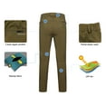 thumbnail image 6 of Little Donkey Andy Men's Fleece lined Hiking Ski Snow Pants Winter Windproof Softshell Pants Warm Water Repellent Olive XL, 6 of 7