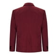 thumbnail image 5 of BVnarty Men's Corduroy Blazer Slim Fit Single Button Jacket Business Office Workwear (Wine,M), 5 of 7