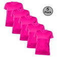 thumbnail image 1 of 5 Senses Lot de 5 T-Shirts pour Femmes, Tissu de Performance à Séchage Rapide, 100 % Polyester, 1 of 3