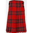 thumbnail image 4 of Men's 8 Yard Royal Stewart Tartan Kilt, Traditional Highland Dress for Weddings, Events and Formal Wear, 4 of 7