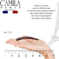 thumbnail image 2 of Camila Paris CP2931 French Hair Barrettes Clips, Snap Hair Slides Clic Clac for Women, Styling Girls Side Slide-in Metal Snap Pin Hair Accessories for Women. Strong Hold, No Slip Grip, Made in France, 2 of 12