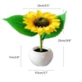 thumbnail image 3 of TUOBARR Rechargeable Sunflower LED Simution Night Light Room Bedroom Bedside Decoration Light, 3 of 5