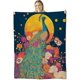 thumbnail image 1 of Manta de pavo real para niños y adultos, manta de franela con diseño de pavo real, ligera, cálida y suave, para sofá, cama, sala de estar, oficina, 40 x 50 pulgadas, 1 of 7