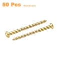 thumbnail image 3 of Vis en Bois M4 x 60mm Tête Ronde Fendue Vis Auto-Tappante 50 Pcs, 3 of 7