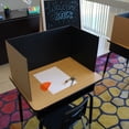 thumbnail image 7 of 12 x 48 Study Carrel Black Corrugated Bulk Pack of 12, 7 of 7