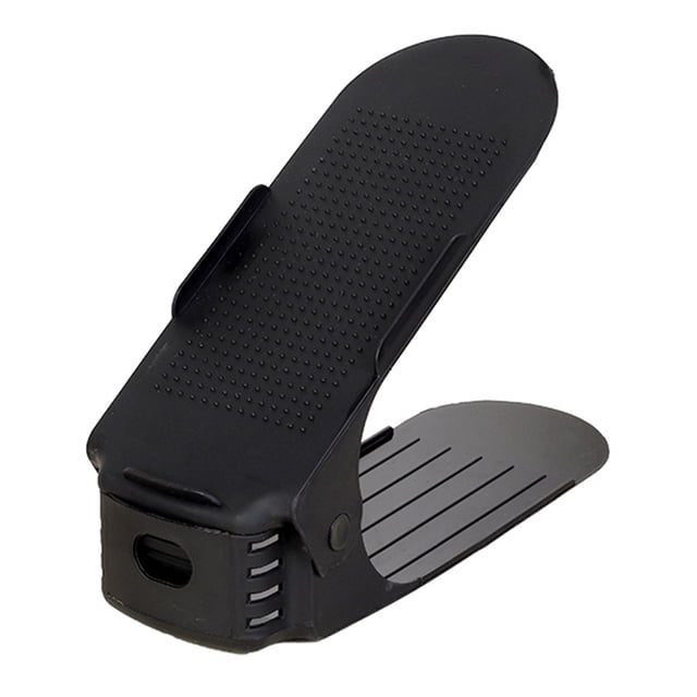 Matsuzay Estante para zapatos para el hogar, soporte para colgar zapatos de doble capa ajustable de plástico sólido, ahorra Almacenamiento y organización del hogar negro Matsuzay JJ9551-07