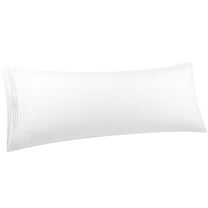 Unique Bargains Polyester Body Pillowcase with Envelop Closure White 20"x48"