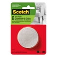 thumbnail image 1 of Scotch® Round Felt Pads, SP807-NA, beige, 2 in (5.08 cm), 6 per pack, 1 of 6