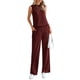 thumbnail image 3 of Conjunto Deportivo PRETTYGARDEN 2 Piezas para Mujer Color Rojo Vino Talla L, 3 of 8