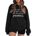 thumbnail image 1 of Gibobby Sudadera de mujer Linda sudadera de manga larga para adolescentes y mujer(Negro,XG), 1 of 4