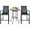 Black, variant on Giantex 3-Piece Steel Outdoor Bistro Sets with Bar Stools and Tempered Glass Bar Table, Black