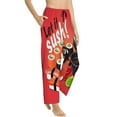 thumbnail image 2 of Disketp Sushi Print Women'S Comfy Pajama Pants Casual Drawstring Palazzo Lounge Wide Leg Pants, 2 of 9