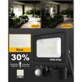 thumbnail image 4 of Energy-Saving LED Floodlight With Motion Sensor, Outdoor 50W Flood Light Offering Super Bright Illumination And Extra-Long Cable For Hassle-Free Installation, 4 of 5