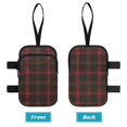 thumbnail image 3 of COEQINE Forearm Crutch Bag Walking Cane Accesories Dark Red Plaid Elbow Crutch Storage Organizer, 2 Zippered Pockets, Lightweight, Hands-Free, for Adults & Seniors, 3 of 7