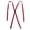 Red, variant on CTM Elastic Clip-End 1/2 Inch Skinny Urban Suspenders (Women)