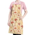 thumbnail image 5 of Pioneer Flower Floral Print Pattern Apron for Women and Men, Cotton Linen Waterproof with Pockets, Adjustable, 33x27 Inch for Kitchen, Gardening, BBQ, Salon, 5 of 6
