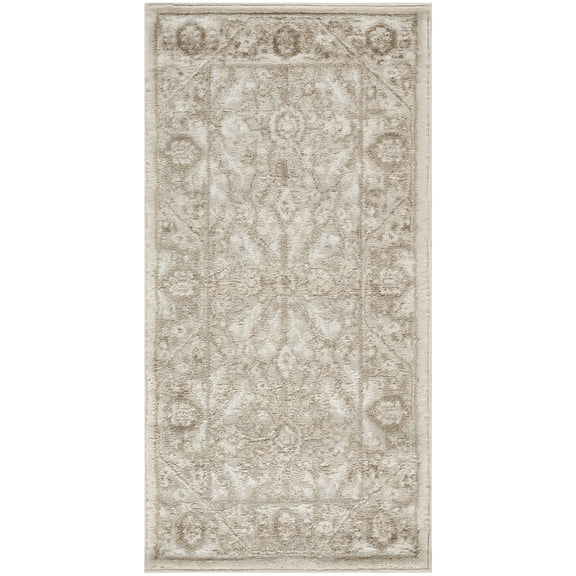 Nourison Dekor 2' x 4' Ivory Taupe Vintage Indoor Rug