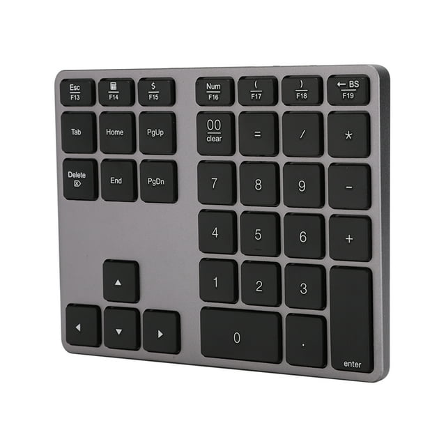 Teclado Numérico ANGGREK Teclado Numérico Inalámbrico Recargable de Metal 35 Teclas