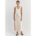 thumbnail image 5 of Skirt for Women Elegant High Waisted A Line Satin Skirts Midi Bodycon Skirt Beige XL, 5 of 10