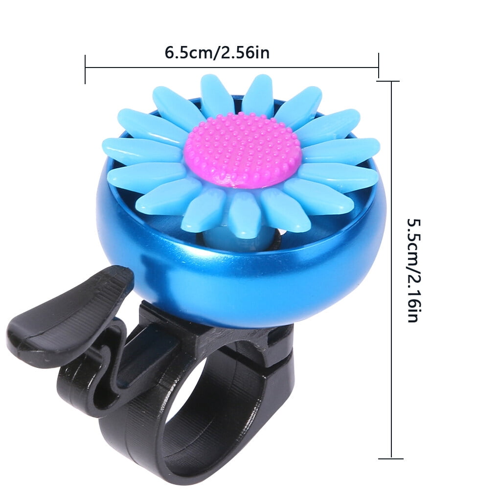 Bike Small Bell Iron Plastic Flower Bicycle Smart Decorative