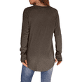 thumbnail image 6 of SOMER Womens Tops, Going Out Trendy Long Sleeve Shirts for Women, Thumbhole Cute Basic Tees for Women Loose, Casual Comfort Solid Color Round Neck Womens Sweatshirt for Leggings, Jeans and Skirts, 6 of 6