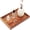 Red-12" x 8" x 1.2", variant on Rectangle Marble Serving Tray Red 12" x 8" x 1.2" Bathroom Vanity Kitchen Desktop Use