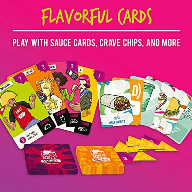 Taco Bell Burrito Board Party Pack Card Game