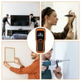 thumbnail image 4 of Multifunctional Wall Detector 5-in-1 Electronic Stud Finder | Detects Metal, Wood, AC Wires, Pipes | LCD Display | Auto Calibration | Deep Sensor | DIY & Professional Use | 2.36in Depth | 1 Pack, 4 of 8