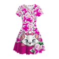 thumbnail image 1 of Disney pet Mary cat vestido traje niñas verano Mary cat disfraces ropa niños cumpleaños fiesta princesa disfraz 2Y-14Y13T-14T heqiyong CONDUJO, 1 of 2