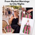 thumbnail image 6 of BadPiggies Women's Knit Bucket Handbag Small Crochet Beach Tote Bag Detachable Handle Wrist Purse, 6 of 9