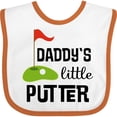 thumbnail image 3 of Inktastic Daddy Little Putter Mini Golf Boys or Girls Baby Bib, 3 of 4