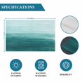 thumbnail image 6 of Turquoise Ombre Placemats Set of 8, Modern Abstract Art Ocean Oil Painting Placemats for Dining Table, Place Mats for Kitchen Tabletop, Waterproof Wipeable Dining Table Mats Set, 6 of 9