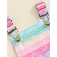 thumbnail image 6 of Suealasg Toddler Baby Girl Clothes Sleeveless Floral Stripe Print Romper Overalls Suspender Shorts Jumpsuit 1T 2T 3T 4T 5T Little Girls Summer Outfit Clothing, 6 of 7