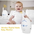 thumbnail image 2 of Monitor de bebé con audio, monitor de bebé con audio digital inalámbrico, intercomunicador para niñera, alarma electrónica, intercomunicador bidireccional y de conversación, 2 of 5