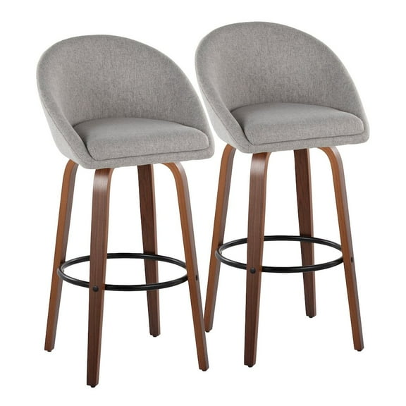 LumiSource Matisse Highback 30" Fixed-Height Barstool - Set of 2