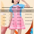 thumbnail image 2 of Girls Rash Guard Swim Dresses Short Sleeve Swimsuits Quick Dry Zipper Swimdress One Piece Bathing Suits Pink, 9 Years, 2 of 4