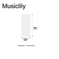 thumbnail image 2 of Musiclily Pro Natural Mother of Pearl Guitar Binding Inlay Purfling Strips 1.6x1.3x4mm, Gold Pearl( Set of 100), 2 of 2