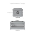 thumbnail image 2 of Crosley AC1004A-NA Caisse de Rangement pour Disques jusqu'à 75 Albums, Naturel, 2 of 4
