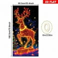 thumbnail image 3 of Decoraciones navideñas de NYlon, puerta fluorescente navideña, cubierta de puerta, fondo, adornos navideños, decoraciones navideñas para exteriores, decoraciones navideñas, decoración navideña, 3 of 6