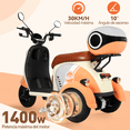 thumbnail image 2 of Moto Bici eléctrica Honey Whale V1 Naranja 3 ruedas, 2 of 6